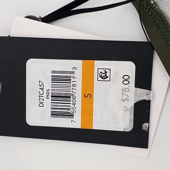 DKNY Colorblocked Bandeau Bikini Swim Top Moss Green S - Picture 11 of 11